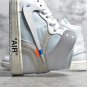 Men's Mens Wmns Jordan 1 Retro High Off-White White Sneakers_2