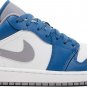 Mens Wmns Jordan 1 Low True Blue Cement 553558 412