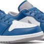 Mens Wmns Jordan 1 Low True Blue Cement 553558 412