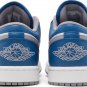 Mens Wmns Jordan 1 Low True Blue Cement 553558 412