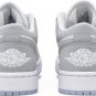 Mens Wmns Jordan 1 Low 'White Wolf Grey'