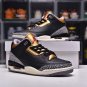 Mens Wmns Jordan 3 Retro Black Cement Gold
