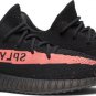 Mens Wmns Yeezy Boost 350 v2 Black Red BY9612