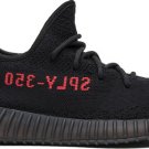 Mens Wmns Yeezy Boost 350 v2 Bred Black Red CP9652
