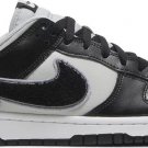 Mens Wmns Dunk Low Chenille Swoosh - Black Grey Fog DQ7683 001
