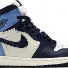 Mens Wmns Air Jordan 1 Retro High OG Obsidian 555088 140