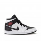 Mens Wmns Air Jordan 1 Mid White Black BQ6472 101