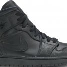 Mens Wmns Air Jordan 1 Mid Triple Black 2020 554724 091