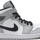 Mens Wmns Air Jordan 1 Mid Smoke Grey 554724 092
