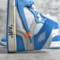 Men's Air Mens Wmns Jordan 1 Retro High Off-White University Blue UNC Sneakers