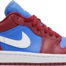 Mens Wmns Air Jordan 1 Low Deep Red Blue DC0774 604