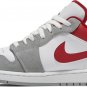 Mens Wmns Air Jordan 1 Low SE Light Smoke Grey Gym Red DC6991 016
