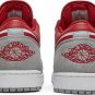 Mens Wmns Air Jordan 1 Low SE Light Smoke Grey Gym Red DC6991 016
