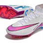 Nike Air Zoom Mercurial Superfly 9 Elite FG - WhitePinkFlash CrimsonHyper Blue