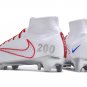 Nike Air Zoom Mercurial Superfly 9 Elite FG Football Boots - WhiteRedSilver