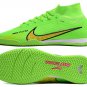 Nike Air Zoom Mercurial Superfly 9 Elite Indoor - GreenBlackLaser Pink