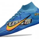 Nike Air Zoom Mercurial Superfly 9 Elite Indoor KM X Mbappe - Baltic BlueWhite