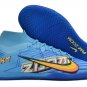 Nike Air Zoom Mercurial Superfly 9 Elite Indoor KM X Mbappe - Baltic BlueWhite