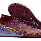 Nike Air Zoom Mercurial Superfly 9 Elite Mbappe KM Indoor - Dark BeetrootMetallic Vivid Gold