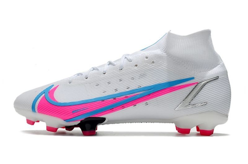 Mercurial Superfly 8 Elite FG White Blue Pink