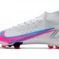 Mercurial Superfly 8 Elite FG White Blue Pink