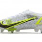 Mercurial Vapor 14 Elite SG-PRO Silver Safari CR7 - WhiteBlackMetallic SilverVolt
