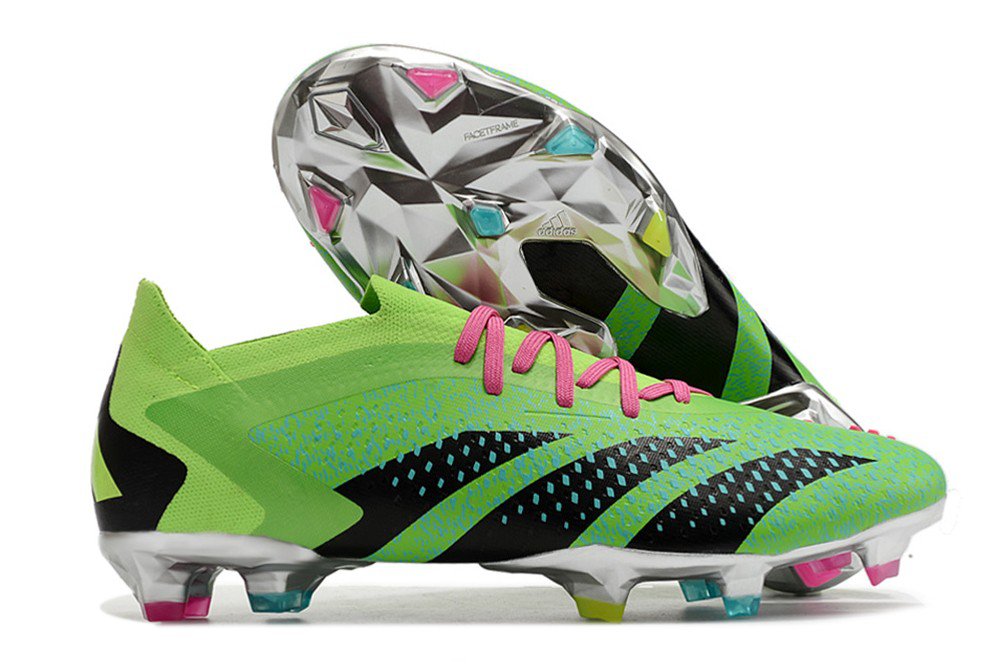 adidas Predator Accuracy.1 Low FG Football Boots - Solar GreenBlackSilver