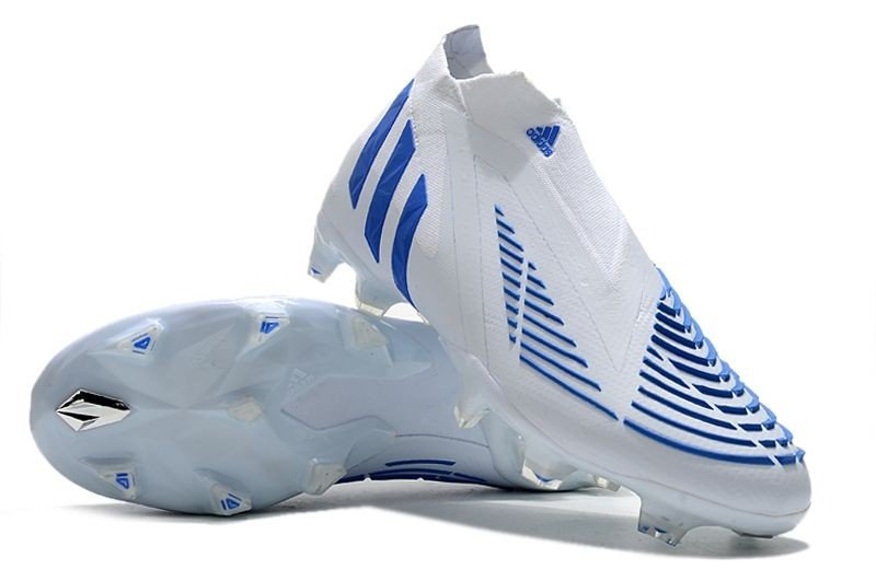 adidas Predator Edge + FG - White  Hi-Res Blue
