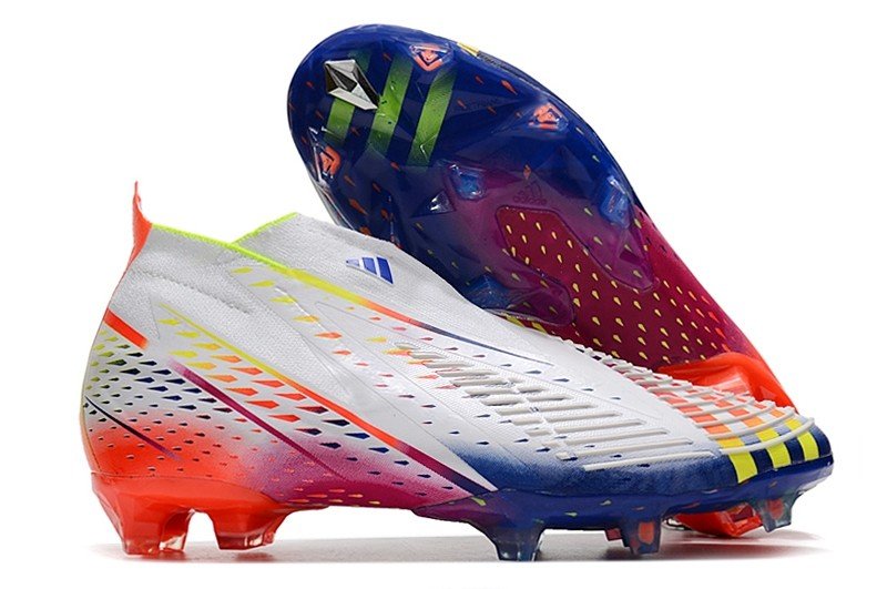 adidas Predator Edge+ FG Al Rihla 2022 World Cup - WhiteYellowPower Blue