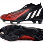 adidas Predator Edge+ FG Football - BlackWhiteRed