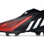 adidas Predator Edge+ FG Football - BlackWhiteRed