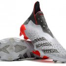 Adidas Predator Freak+ Laceless FG Whitespark - White  Silver  Red