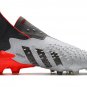 Adidas Predator Freak+ Laceless FG Whitespark - White  Silver  Red