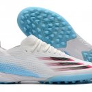 Adidas X Ghosted.1 TF - White Blue Pink Cleats