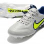 Nike Tiempo Legend 9 Elite FG Recharge Pack - Grey FogVoltSapphireBlue
