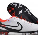 Nike Tiempo Legend 10 Academy AG Ready - WhiteBlackBright Crimson
