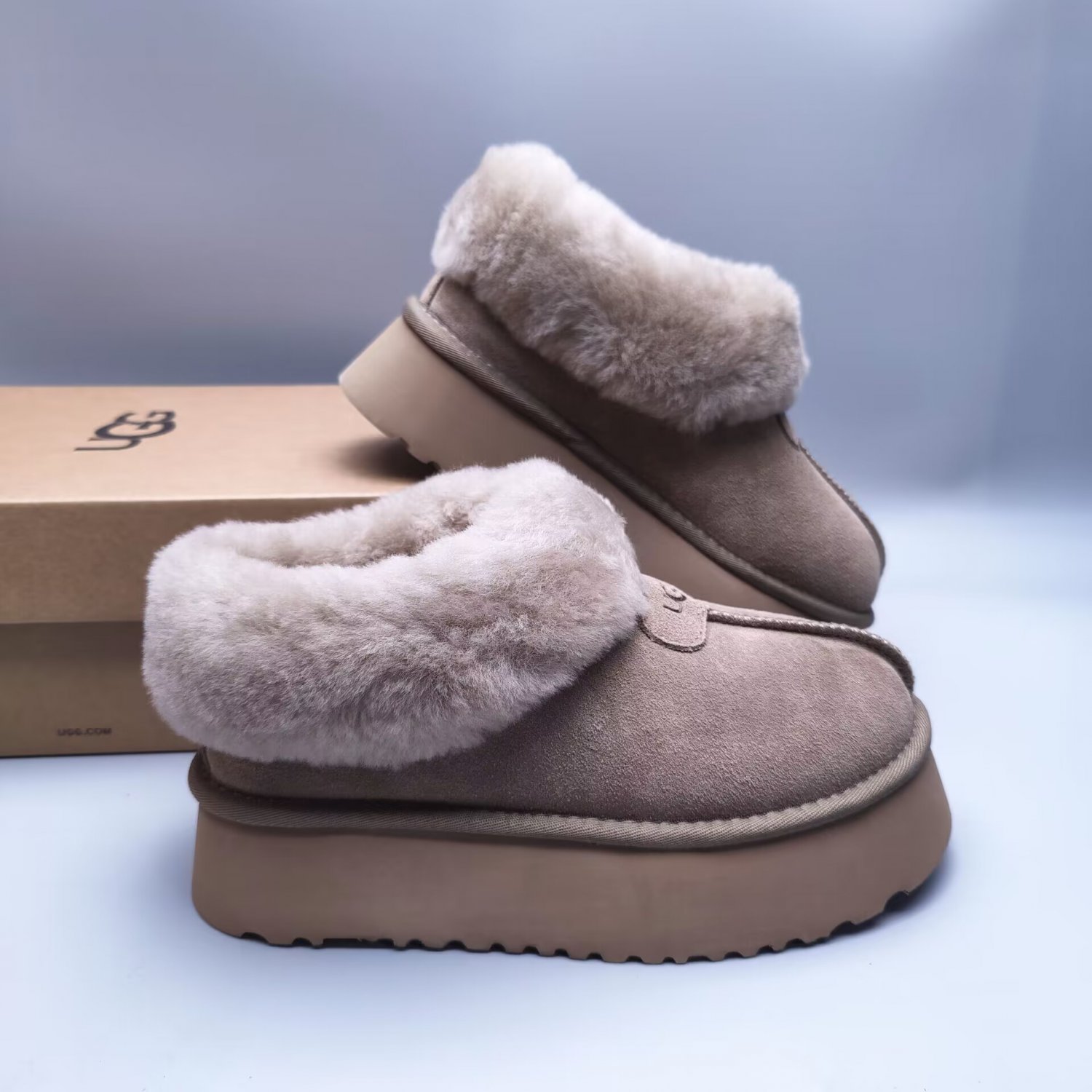 UGG Platform Ankle Slippers