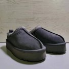 UGG Brand Braid Tazz Platform Slippers