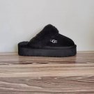 UGG DISQUETTE PLATFORM SLIP ONS BLACK