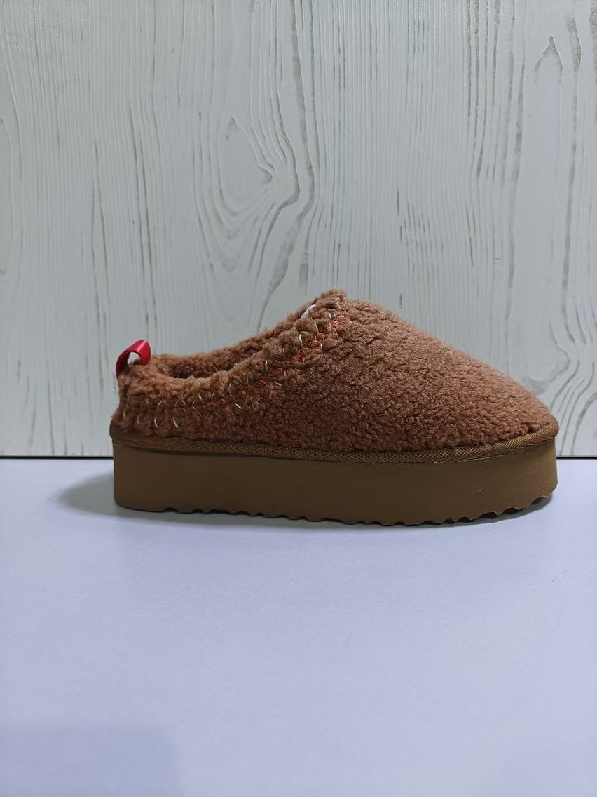 UGG TAZZ UGG BRAID SHEEPSKIN PLATFORM SLIPPERS SHOES