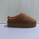 UGG TAZZ UGG BRAID SHEEPSKIN PLATFORM SLIPPERS SHOES