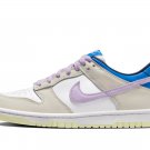 Nike Dunk Low Grade School 'Khaki Blue Pink'