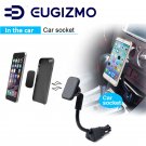 Eugizmo Magnetic Car Phone Holder Mount Stand with USB Charger for Smart Phones