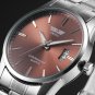 SWIDU Unisex Stainless Steel Band Date Watch Business Analog Quartz WristWatch