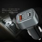 45W USB C Car Charger Portable Laptop Type-C PD Charger 24W QC3.0 Fast Charging