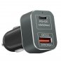 45W USB C Car Charger Portable Laptop Type-C PD Charger 24W QC3.0 Fast Charging