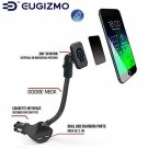 Eugizmo Magnetic Car Phone Mount Dual USB Charger Holder Cradles for Cell Phones