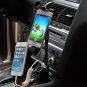 Universal Car Phone Holder Dual USB Charger Cigarette Lighter for Smartphone