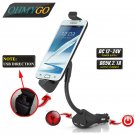 Car Phone Holder Mount Stand with Dual USB Charger For Universal Smart Phones