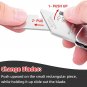 Heavy Utility Knife Box Cutter Stainless Steel Folding Knife with Extra 5 Blades